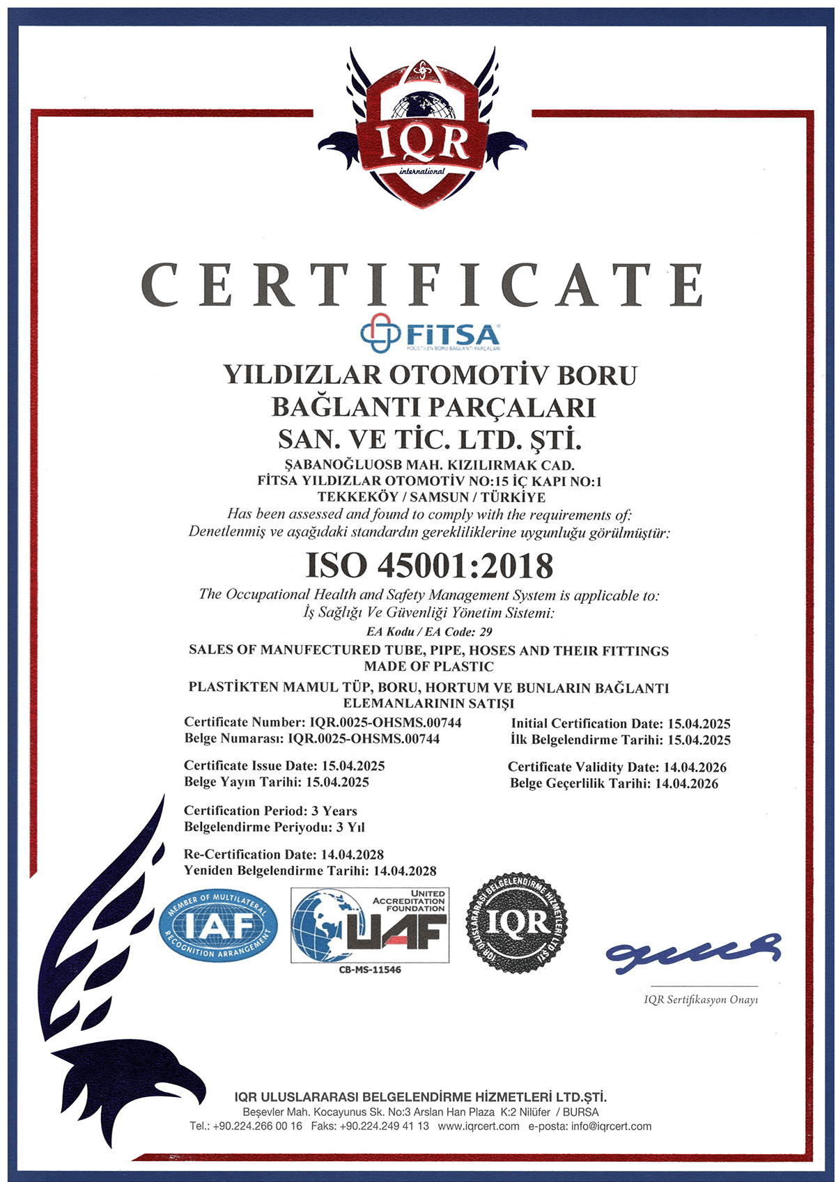 Fitsa 45001